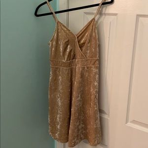 Velvet Beige Dress
